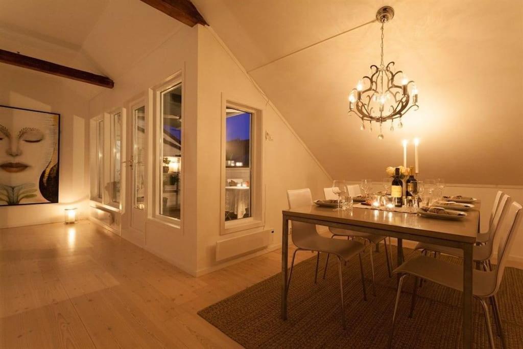 Large Loft - Private Rooftop Terrace - Old Town Oslo