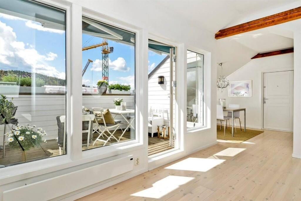 Large Loft - Private Rooftop Terrace - Old Town Oslo
